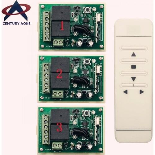 CENTURY AOKE Tubular motor garage door / projection screen / shutters DC12V RF Wireless Remote Control switch