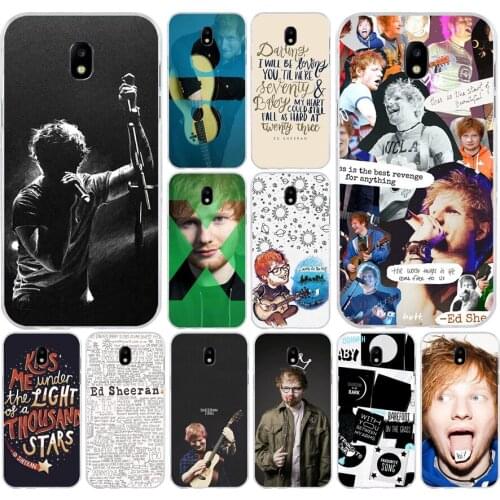 142H Singer Star Ed Sheeran Soft Silicone Tpu Cover phone Case for Samsung j3 j5 j7 2016 2017 a3 2016 a5 2017 a6 2018