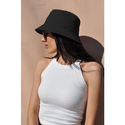 Black Bucket Hat