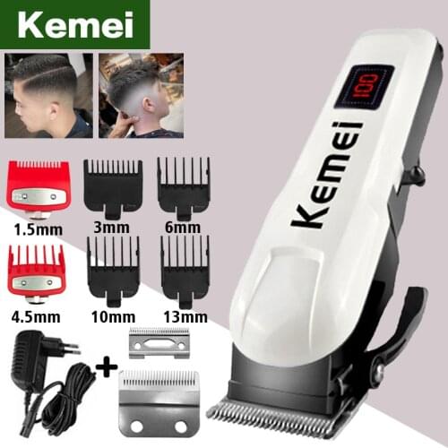 Kemei electric hair clipper Trimmer for men professional Oil head haircut mens beard Barber Hair trimmer cordless styling tool