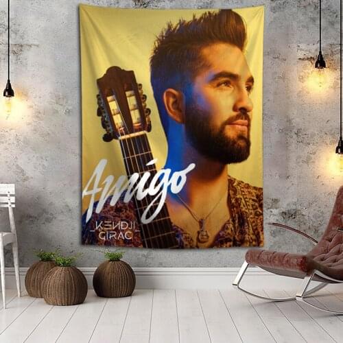 Hot Sale Custom Kendji Girac Large Wall Tapestry Wall Hanging Bohemian Wall Tapestries Mandala Wall Art Decor