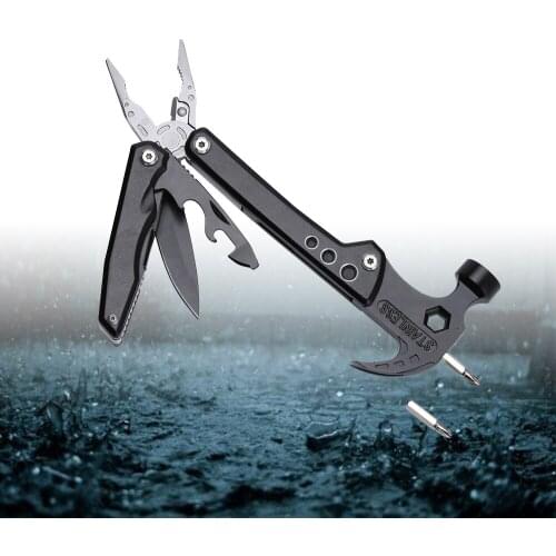 Multifunctional Emergency Hammer Pliers Knife EDC Climbing Camping Rescue Tools Glass Breaker Combination Multitools