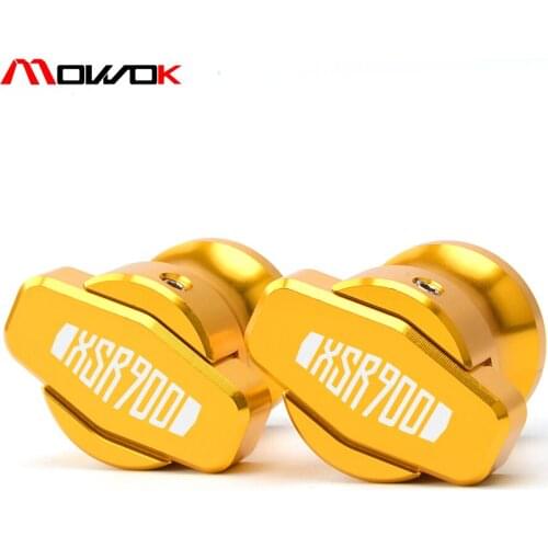 New LOGO XSR900 Motorcycle CNC Aluminum Swingarm Spool Slider Sliders M6 For Yamaha XSR900 2016 2017 xsr 900