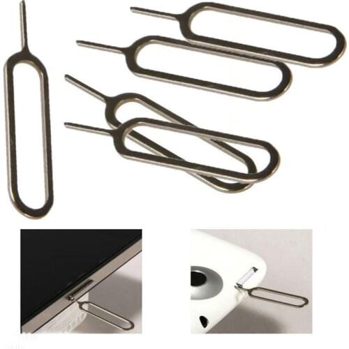 Wholesale Metal Sim Card Tray Removal Eject Pin Key Tool Ejector Needle For Mobile Phones Universal Tool 10000pcs/lot