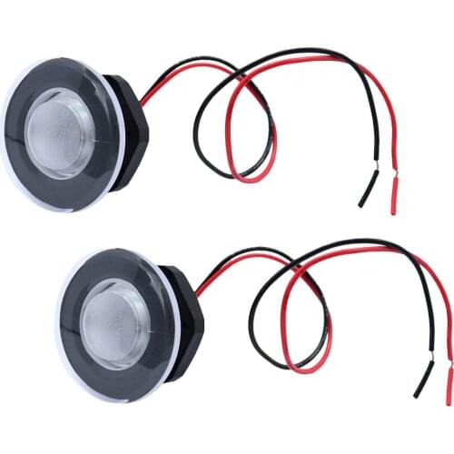 2pcs Plastic LED Boat Lights For Pontoon Boats / Stair 12V - Diameter: 38mm