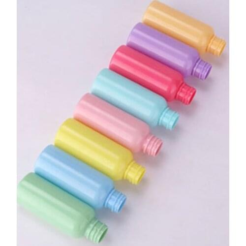 50ml Plastic Refillable Empty Spray Bottle Sweet Macaron Candy Color Makeup Water Toner Storage Holder Cosmetic Container Random