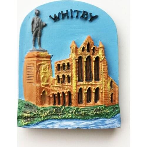 QIQIPP Whitby, North Yorkshire, England landmarks tourist souvenirs magnetic stickers refrigerator stickers hand gifts