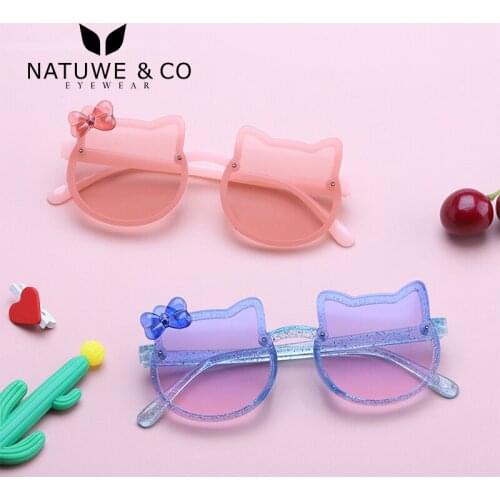 Girls Luxury Fashion Pink Cat Cute 2021 New Arrival Hot Sale Kids For Boys Bag Sunglasses