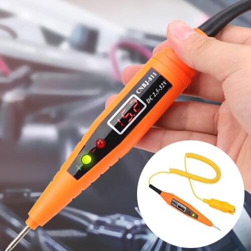 2.5-32V Digital Display Car Electrical Circuit Test Pen Voltage Test Pen Power Probe Pencil Electrical Diagnostic Tool Detector