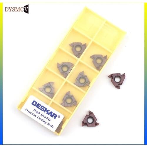 DESKAR100%Original 16ERM 16IRM 11W 14W AG55 AG60 LF6018 Indexable Threading carbide Insert CNC lathe cutter For stainless steel
