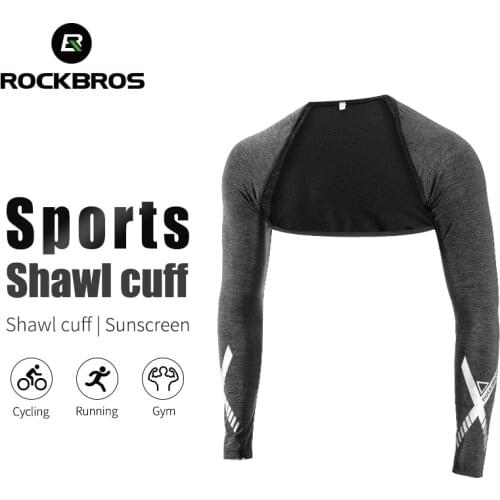 ROCKBROSS Summer Ice Silk Cycling Arm Sleeves Anti-UV Sun Protection Volleyball Fishing Running Outdoor Sports Arm Warmers