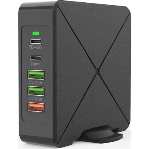 5 Ports USB Charger PD Quick Charge QC3.0 fast charging for iPhone For Samsung Type C For Huawei