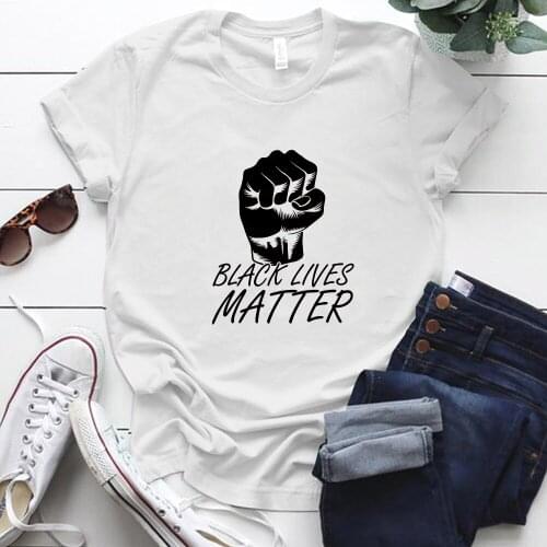 Black Lives Matter Printed Women T-shirts Summer Cotton Casual Funny Shirt Woman for Lady Hip Hop Top Tee Aesthetic Clothes 2020