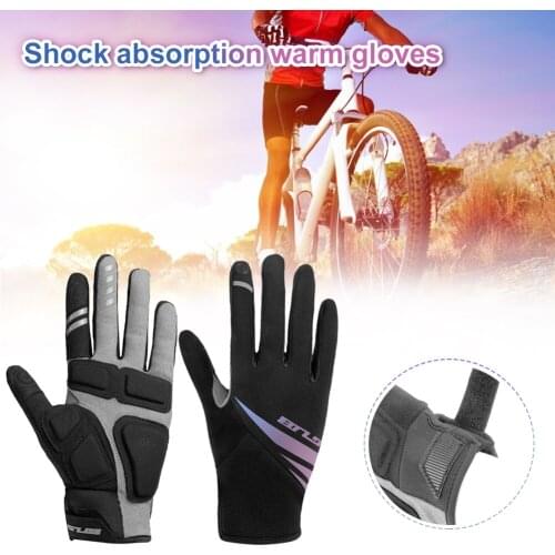 Winter Gloves Full Finger Glove Touch Screen Anti-Slip Silicone Gel Thermal Motocross Sports Gloves for Men and Women