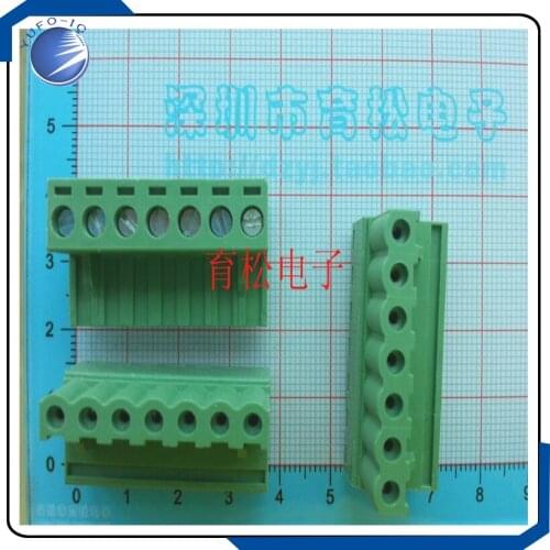 10PCS/LOT The curved needle socket 2EDGK 5.08 7P 300V10A connector plug type connection terminal 10