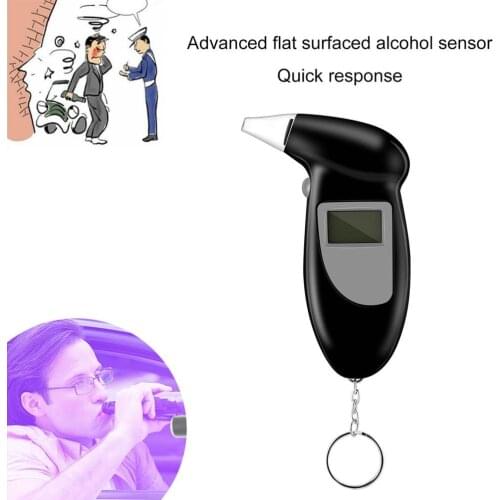 2020 New Professional Digital Alcohol Breath Tester Breathalyzer Analyzer Detector Breathalizer Breathalyser Device LCD Display
