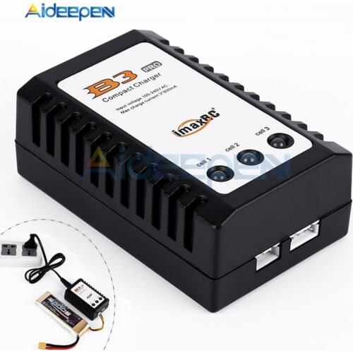 IMaxRC iMax B3 Pro Compact 2S 3S Lipo Balance Battery LED Power Supply Charger EU/US Plug AC 100-240V 850mA For RC Helicopter