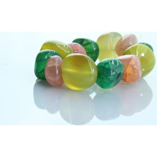 Free shipping natural stone napkin ring in multi colors ,napkin holder 12 pcs qn20101904