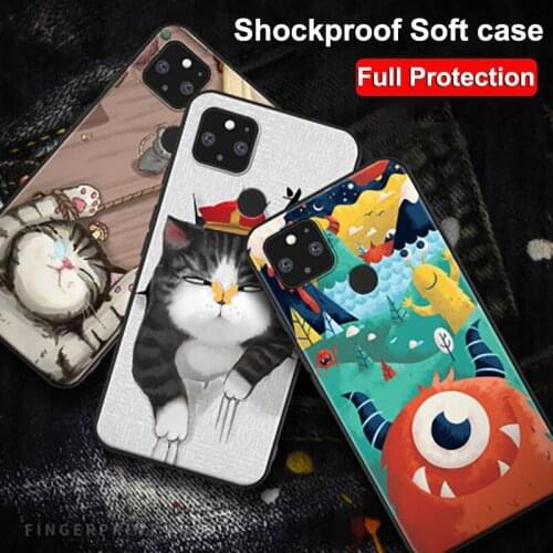 For Pixel 4A 5G Cases For Google Pixel 5 XL Case Pixel5 XL Soft Silicon TPU Phone Case For Google Pixel 4a 5G Pixel4A Cover