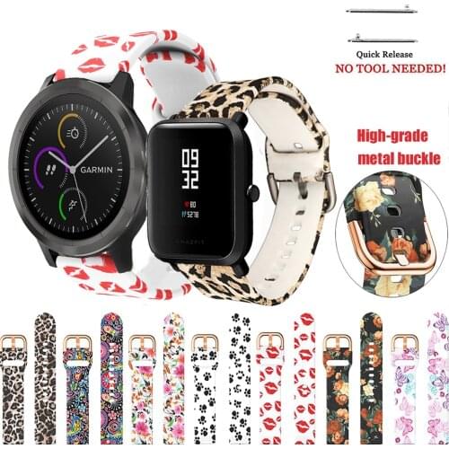 Colorful Rubber Soft Silicone Strap for Garmin Vivoactive3 Vivoactive 3 HR Smart Wristband Strap for Huami Amazfit BIP band