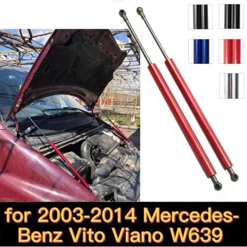 For Mercedes-Benz Vito / Viano / Valente W639 2003-2014 Front Hood Bonnet Gas Struts Springs Lift Support Shock Damper Absorber