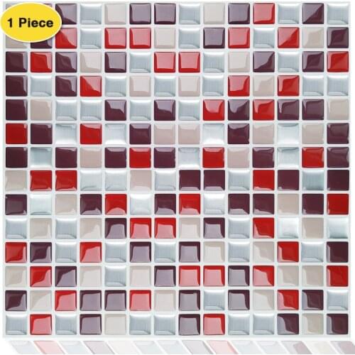 Erzaa 3D Self Adhesive Wall Tiles Peel and Stick Backsplash Kitchen bathroom DIY Decorstion