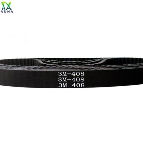 HTD 3M Timing belt C= 408 411 414 417 width 6/9/10/12/15mm Teeth 136 137 138 139 HTD3M synchronous 408-3M 411-3M 414-3M 417-3M