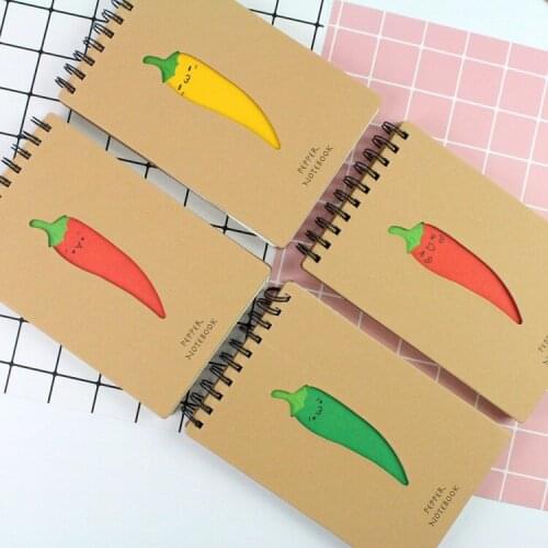 1pcs 48740 Korea Stationery Wholesale BQ-1252 Pepper Engraving Engraving Coils 22K Notebook