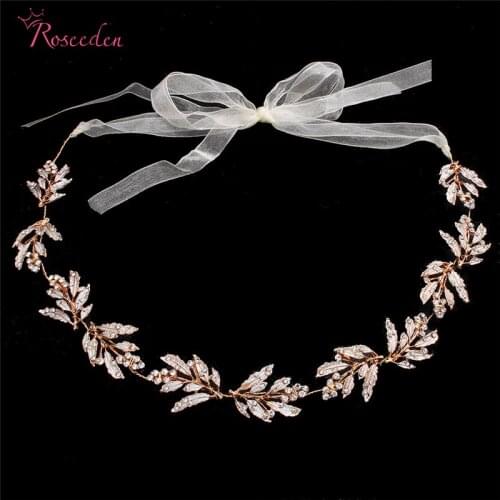 Handmade Classic Bride HairBand Wedding Headpiece Hair Vine Bridal Belts Sashes wedding Hair Accessories Jewelry RE3086