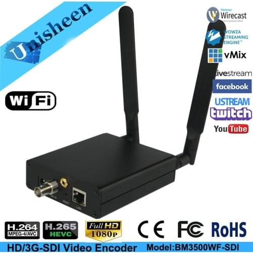 H.265 HEVC H.264 wifi SDI Video Encoder Streaming encoder SDI Transmitter live Broadcast encoder wireless H264 iptv encoder