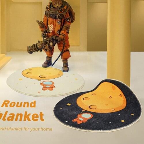 Moon Circular Childrens Room Blanket Floor Mat Bedroom Bedside Carpet Nordic Style Living Room Tea Table Doormat Room Household