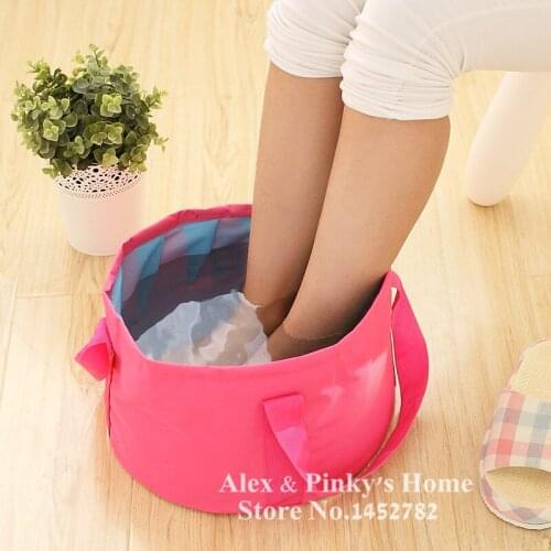 Multifunctional Portable Folding Basin Outdoor Tourism Washbasin Hand-washing Basin Feet Washing Fruit Storage Water