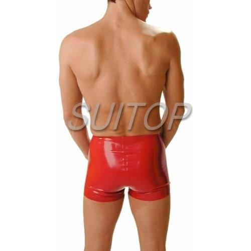 Men 's latex boxer shorts for adult people