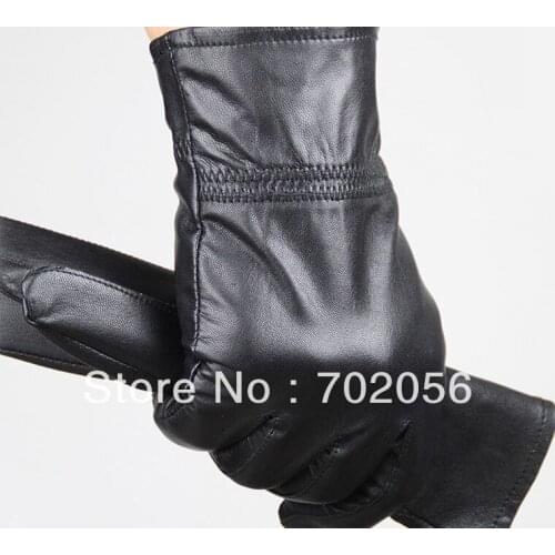 Mens real Leather gloves leather GLOVE gift accessory wholesale from factory 12pair/lot #3165