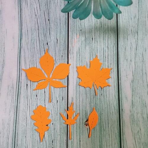 New Leaf Metal Cutting Dies Scrapbooking Stamps Embossing Paper Card Border Template Punch Stencil DIY Tool Craft Dies