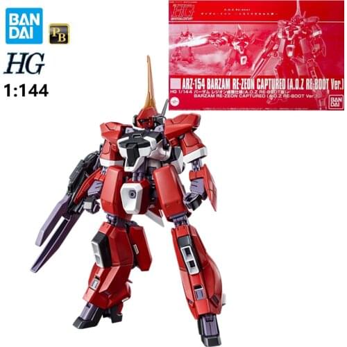 NEW Originele Bandai PB HG 1:144 ARZ-154 BARZAM RE-ZEON CAPTURED [A.O.Z RE-BOOT Ver.] Gundam Model Modificatie Speelgoed Gift
