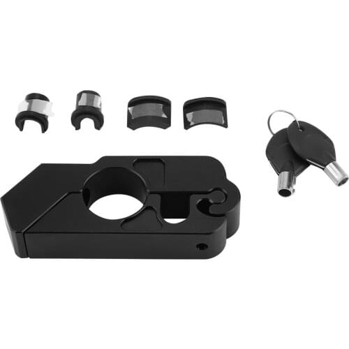 Universal CNC Aluminium Alloy Motorcycle Handlebar Brake Lever Lock With Two Keys Widely Used In Most Scooters Motorcycles