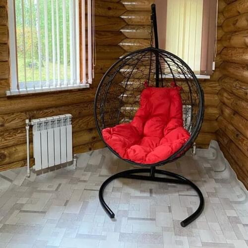 Indoor/Outdoor dark wicker Drop round Hanging Chair 105х105х195 см