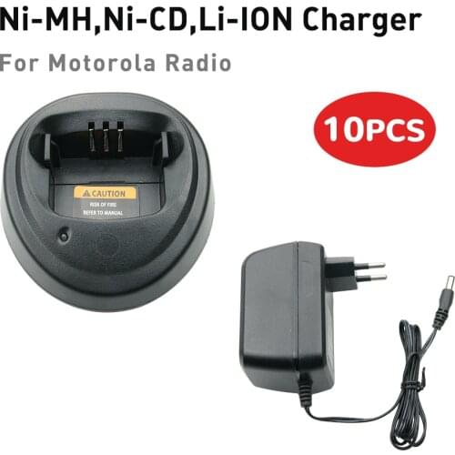 10X Walkie Talkie Charger For Motorola Radios CP040 CP140 CP150 CP160 CP180 CP340 CP360 CP380 EP450 GP3138 GP3688 PM400 PR400