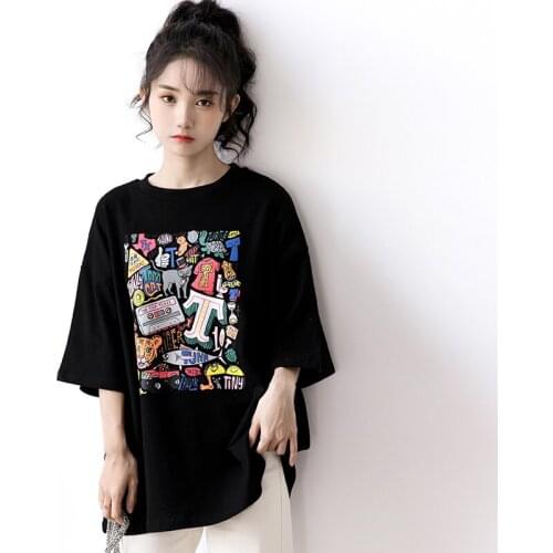 Women tops summer 2021 y2k top Harajuku Japan Anime Manga Ito woman tshirts vintage Fun Tees Tops t-shirt Tee with print gothic
