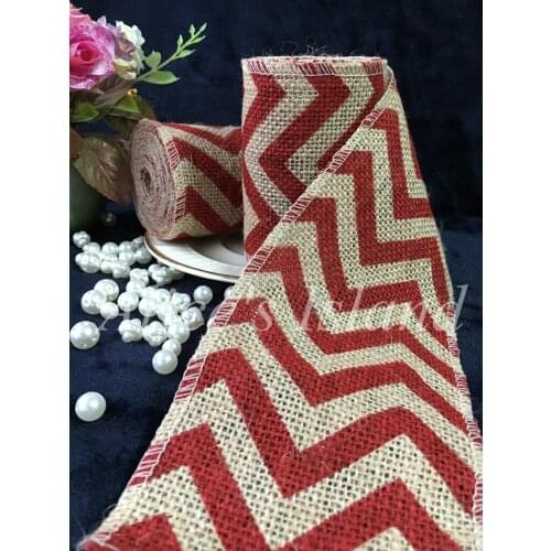 270*10cm Chevron Natural Hessian Burlap Ribbon Rustic Jute Packaging Ribbon Knitting Chair table decoration all For Weddin Decor