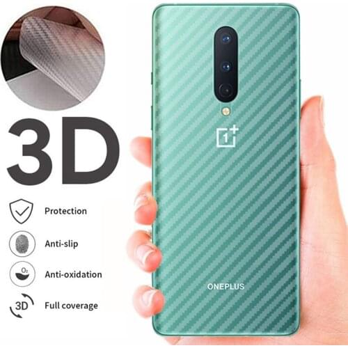 5Pcs Back Carbon Fiber Film For OnePLus 7T 6T 5T 8T 9 Pro Full Cover Soft Matte Screen Protector For OnePLus 7 6 5 8 9 9R Nord