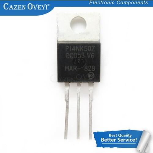 5pcs/lot STP14NK50Z P14NK50Z TO-220 500V 14A In Stock