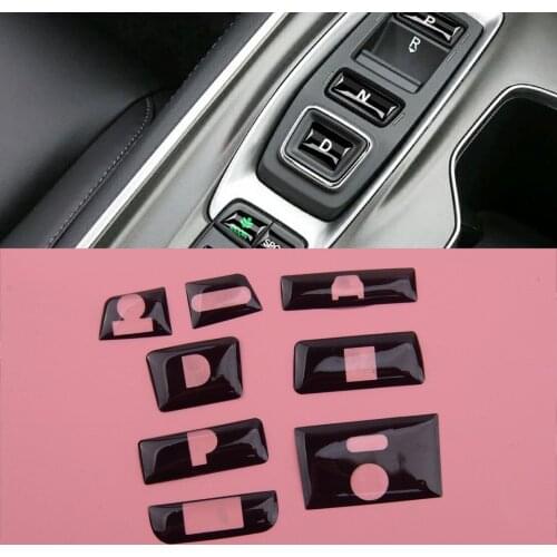 8pcs/set Inner Gear Shift Switch Button Guard Cover fit for Honda Accord 2018 2019 2020