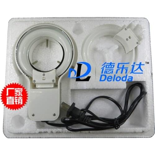 8W White Color LED Illuminated Ring Lamp Circular Fluorescent Lamp Ring Light Microscope Light Tube for Stereo Microscope