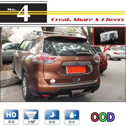 Car Camera For Nissan New X-Trail X Trail 2013~2016 High Reverse Rear View Back Up Camera For PAL / NTSC to Use | CCD + RCA