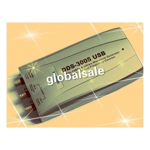 FREE SHIPPING Hantek DDS-3005 PC USB Function/Arbitrary Waveform Generator DDS3005 14bits D/A resolution USB2.0 2.7GHz Frequency