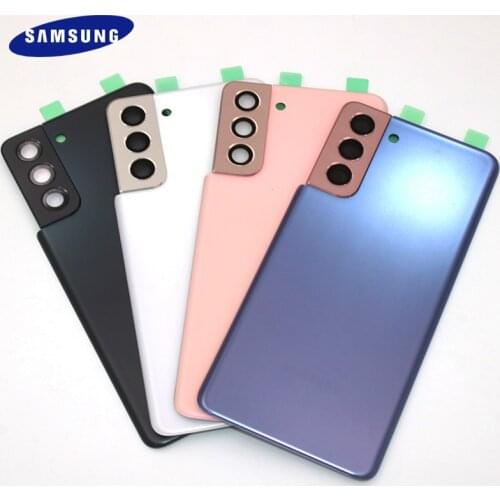 Samsung S21 5G Housing Cover Back Case Battery Protective Phone Cover For Galaxy S 21 Rear Door Replacement +Camera Lens Frame