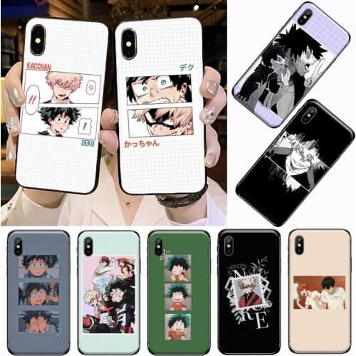 My hero academia Japan anime Phone Case for iPhone 11 12 pro XS MAX 8 7 6 6S Plus X 5S SE 2020 XR funda hull coque shell