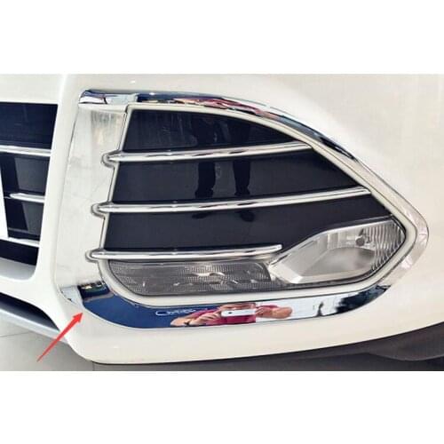 For Ford Kuga Escape 2013 2014 2015 Front Fog Lamp Cover Head Fog Light Molding Trim Car Accessories Abs Chrome 2pcs Per Set